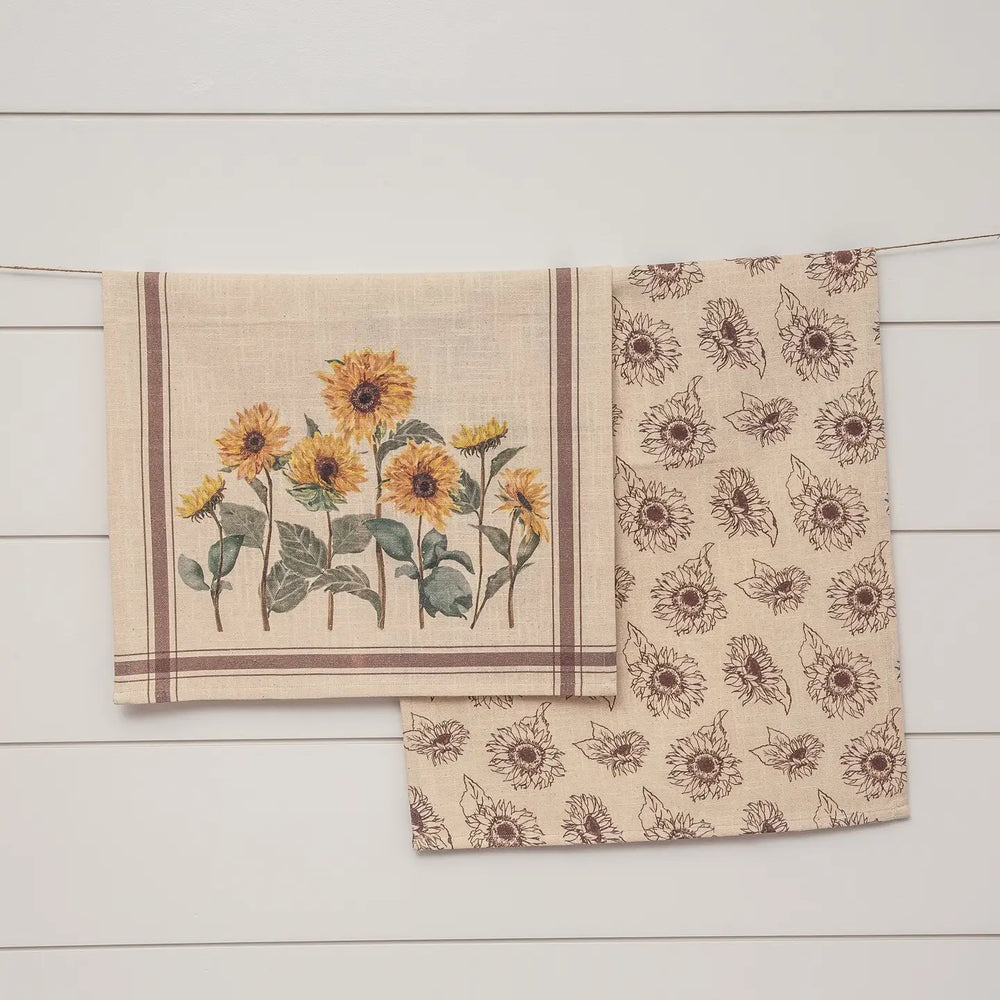 Sunflower Field Tea Towels