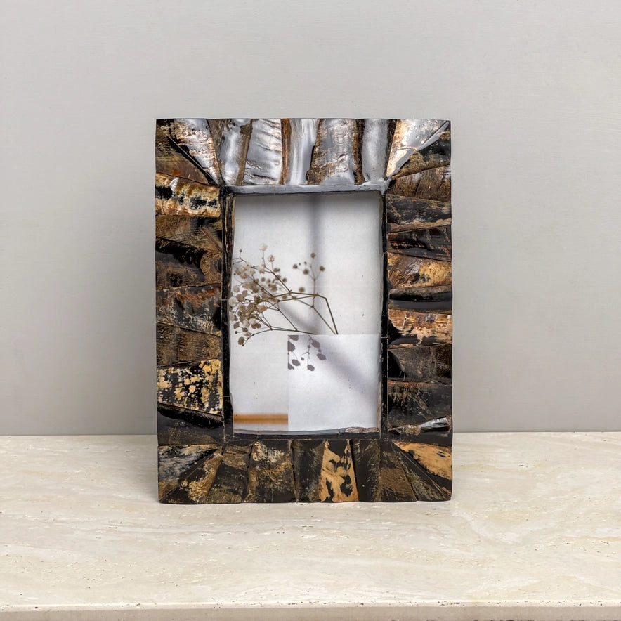 Handcrafted Tapered Horn Photo Frame - 2 Sizes