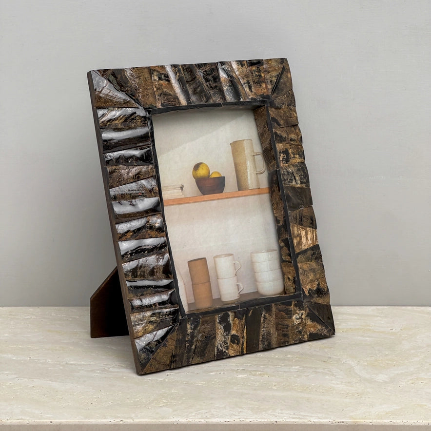 Handcrafted Tapered Horn Photo Frame - 2 Sizes