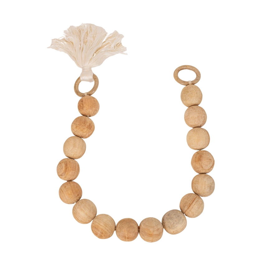 Oversized Wooden Bead Garland