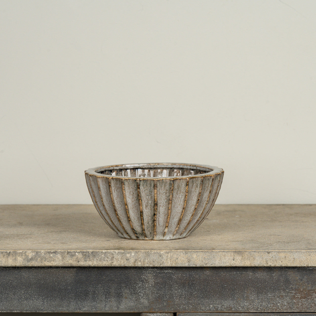 Scalloped Ceramic Bowl