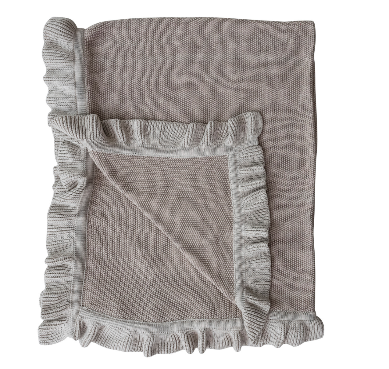 Ruffle Edge Cotton Throw