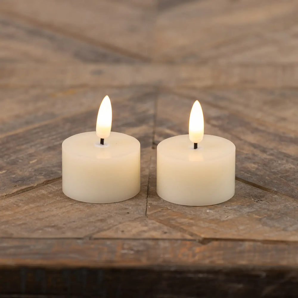 3D Flame Tealight Candle - Set of 2