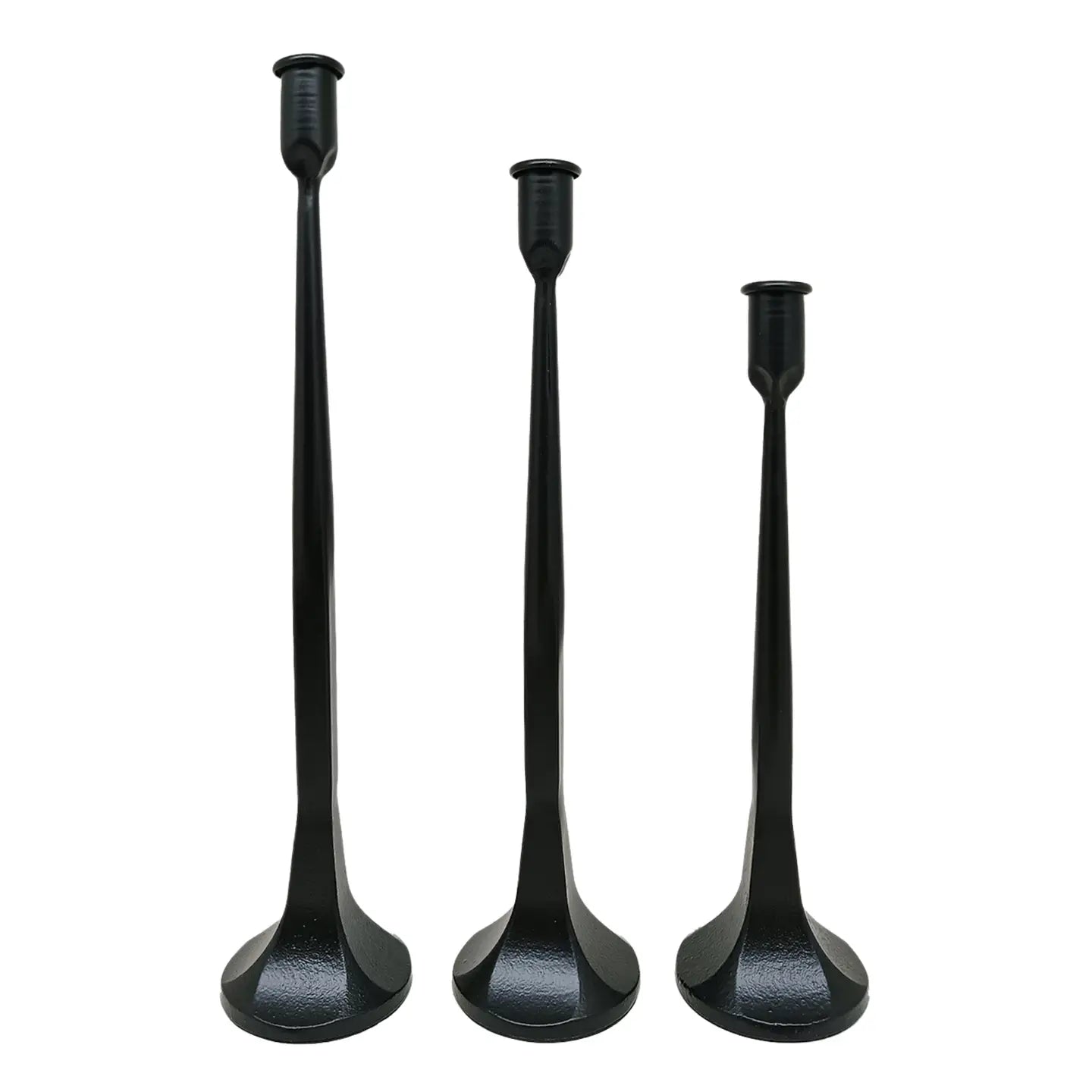 Timeless Cast Iron Taper Candle Holder - 2 Colors & 3 Sizes