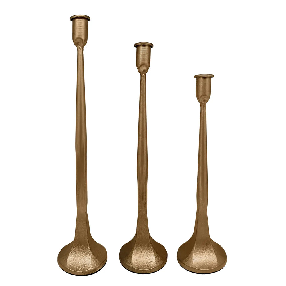 Timeless Cast Iron Taper Candle Holder - 2 Colors & 3 Sizes