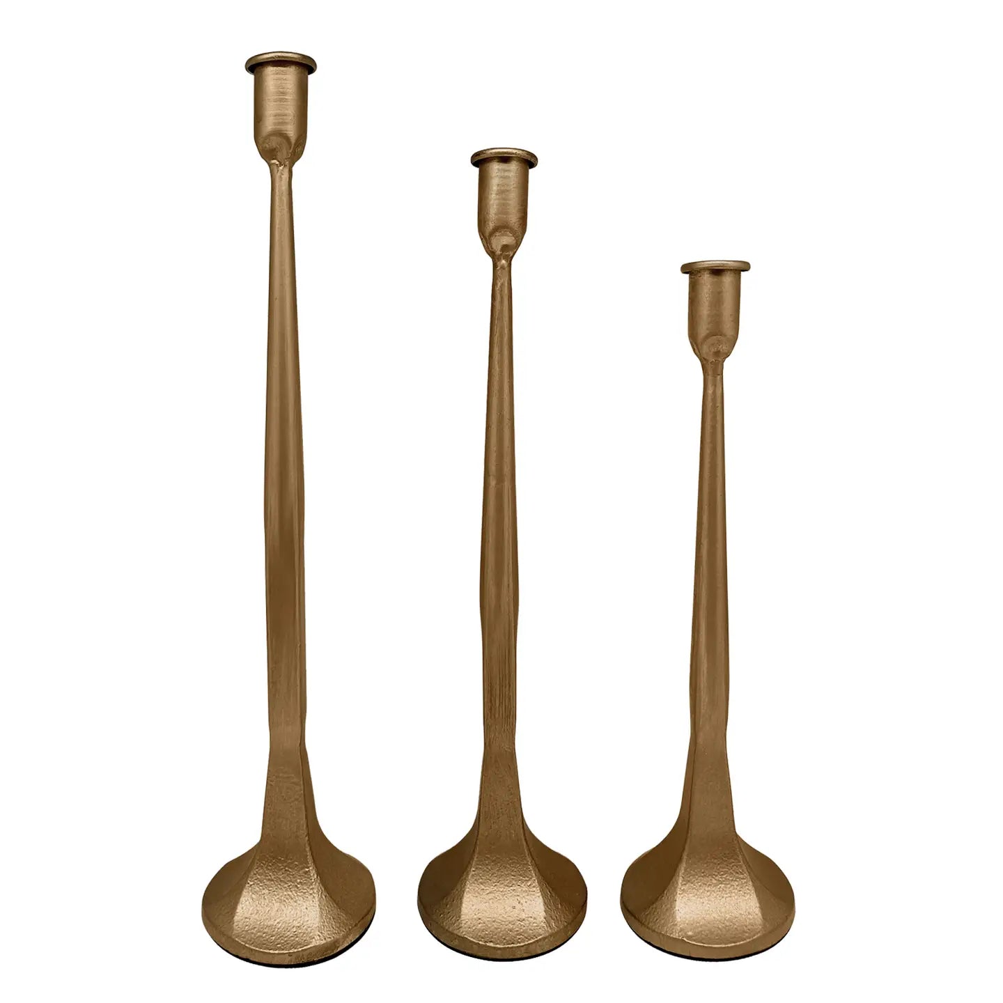 Timeless Cast Iron Taper Candle Holder - 2 Colors & 3 Sizes