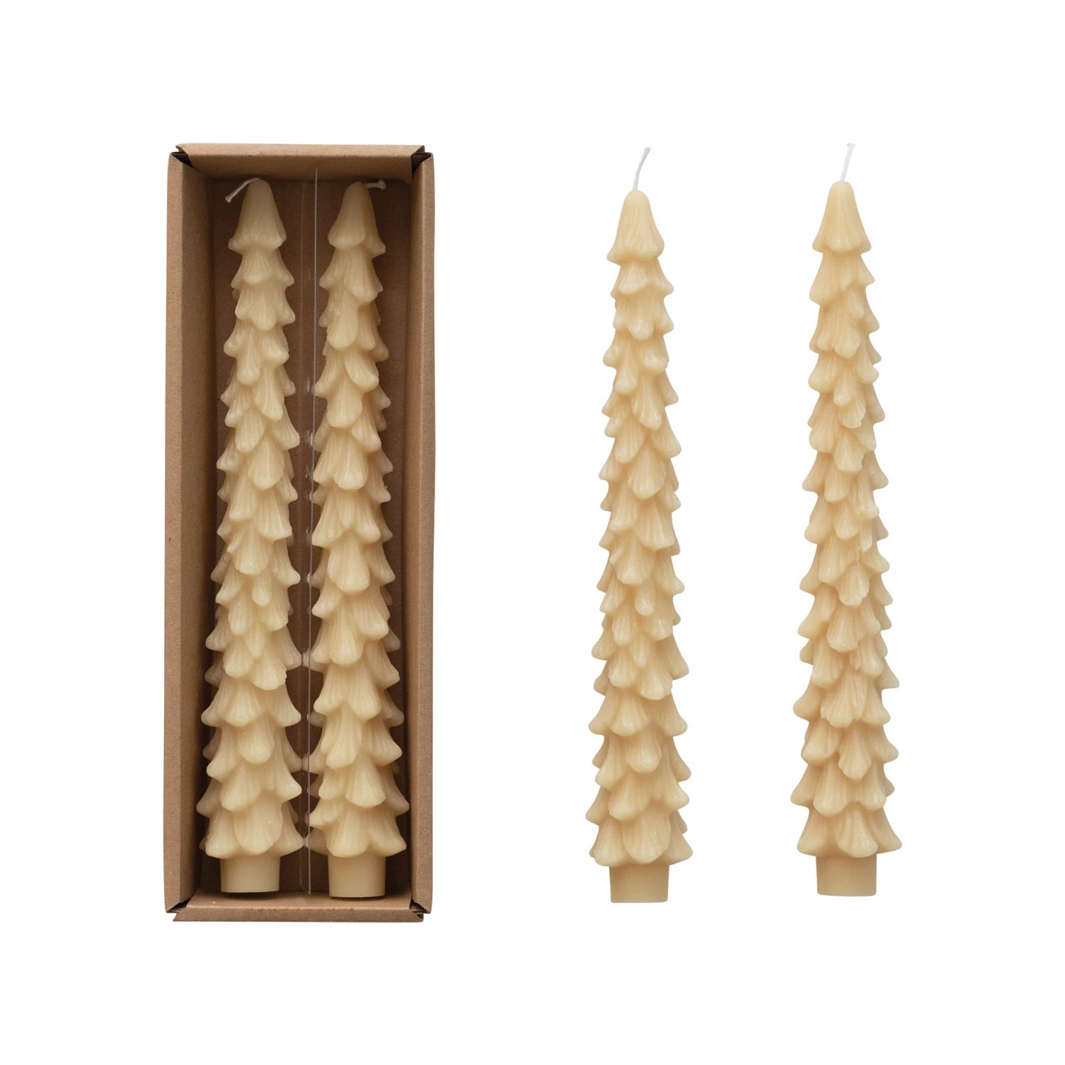 Tree Shaped Candlesticks - 2 Colors