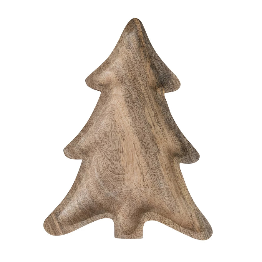 Evergreen Shaped Wooden Tray