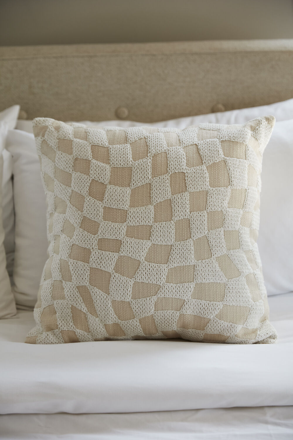 Uneven Checkered Pillow