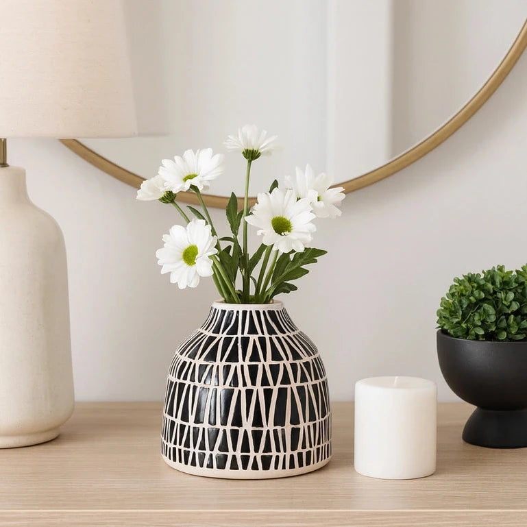 Black & White Budvase