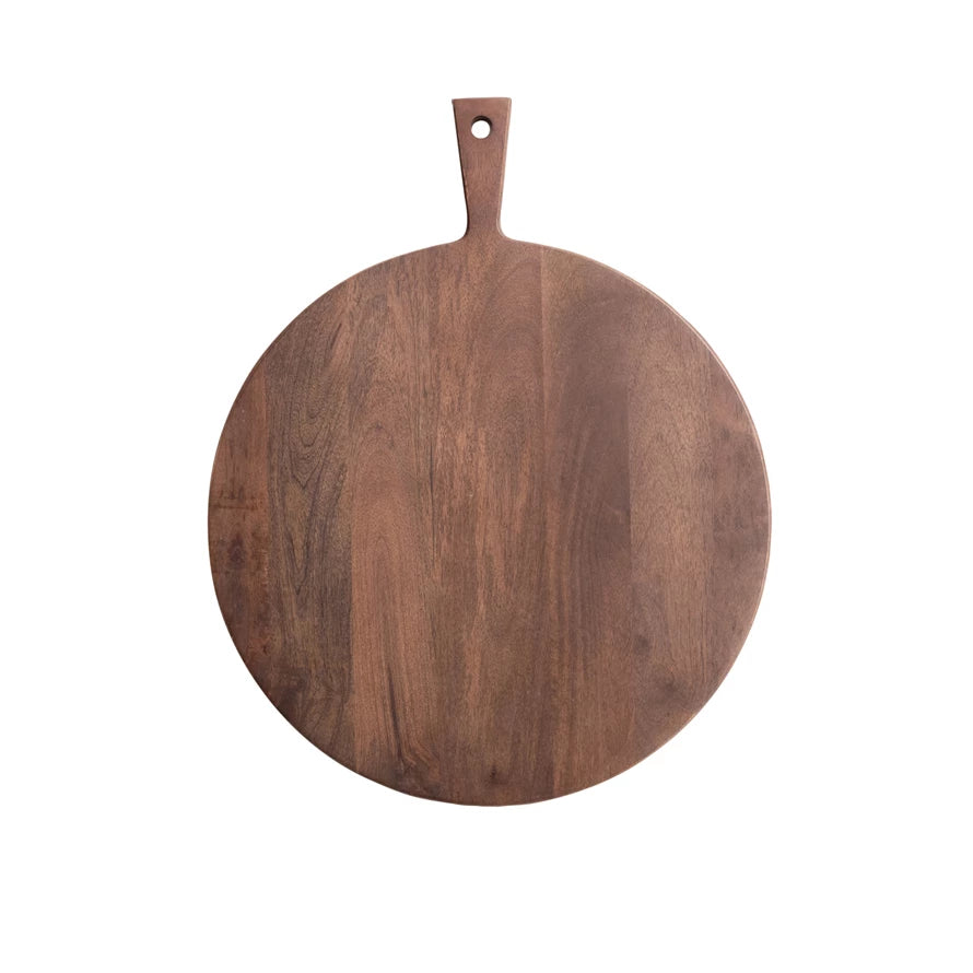 Round Walnut Finished Cutting Board