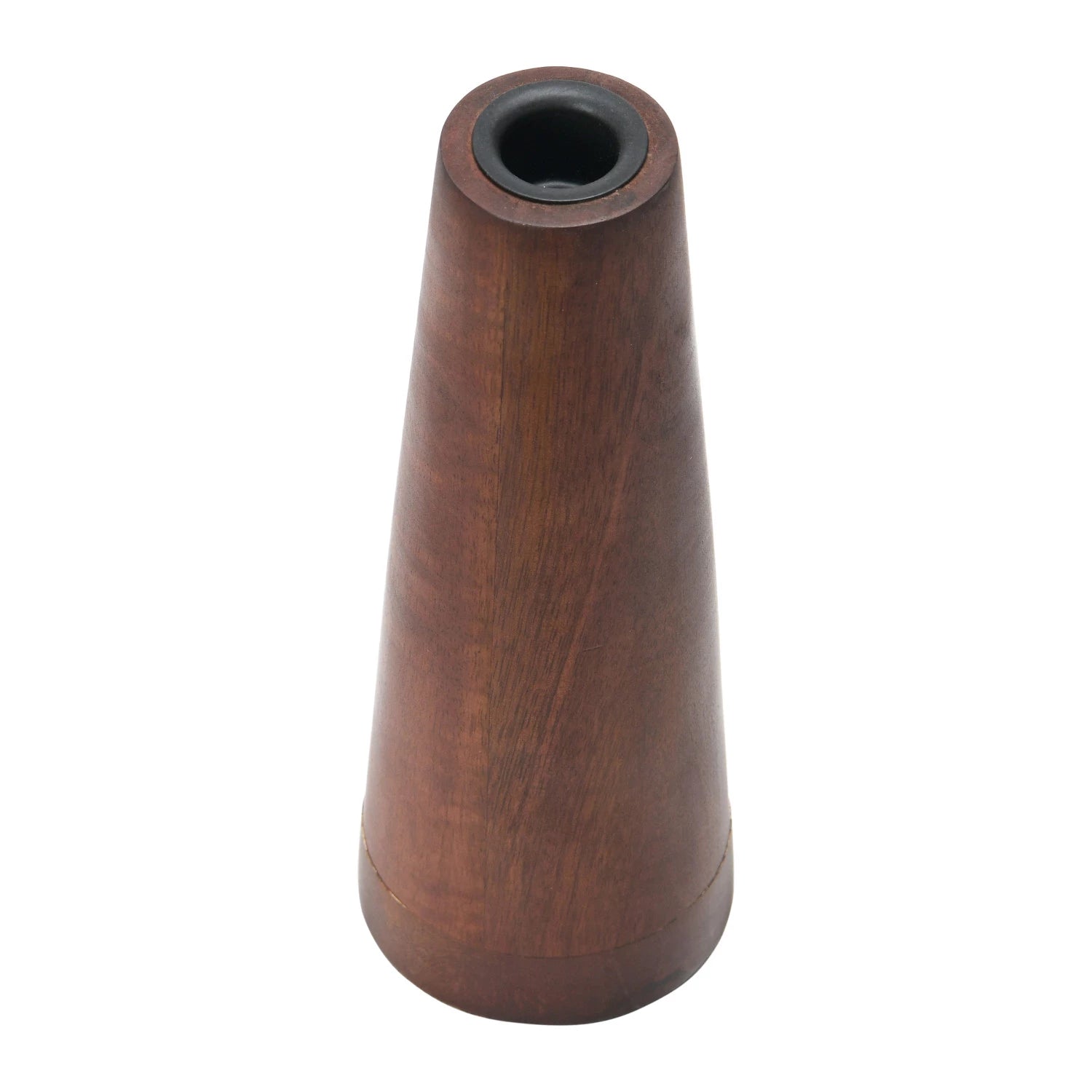 Walnut Finished Wooden Taper Candle Holder