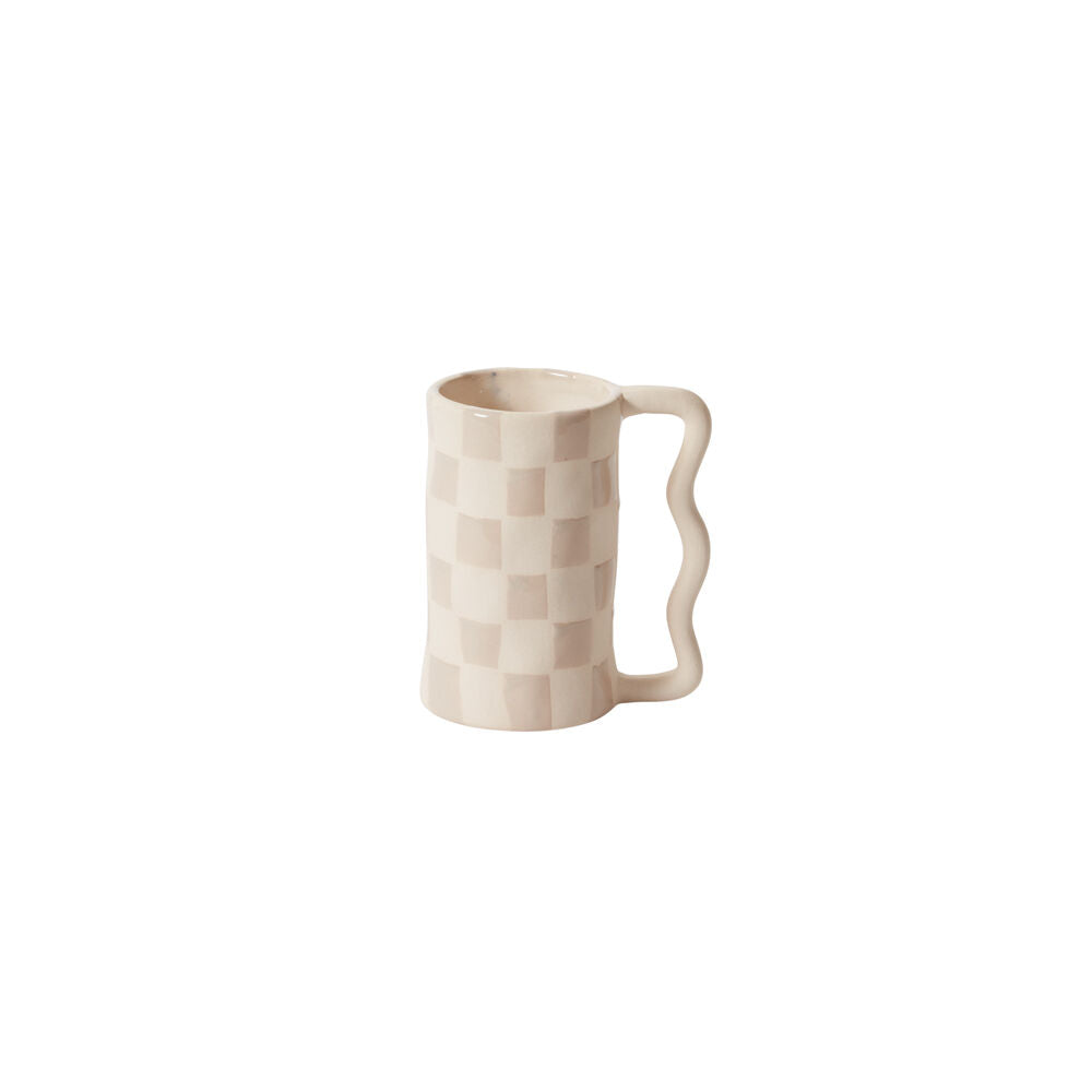 Wavy Checkerboard Drinkware - 2 Styles