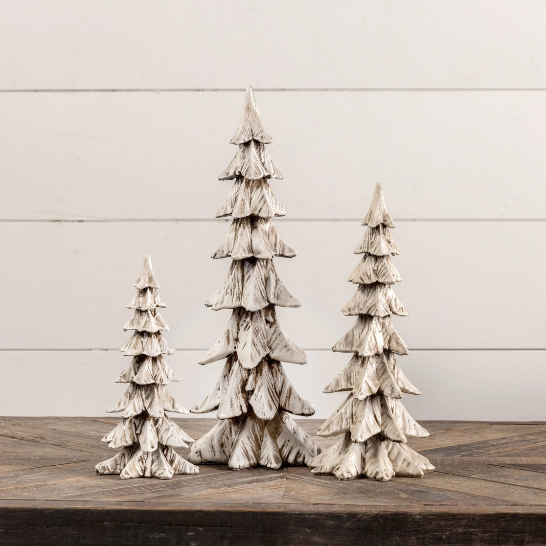 Weathered Resin Pine Tree - 3 Sizes