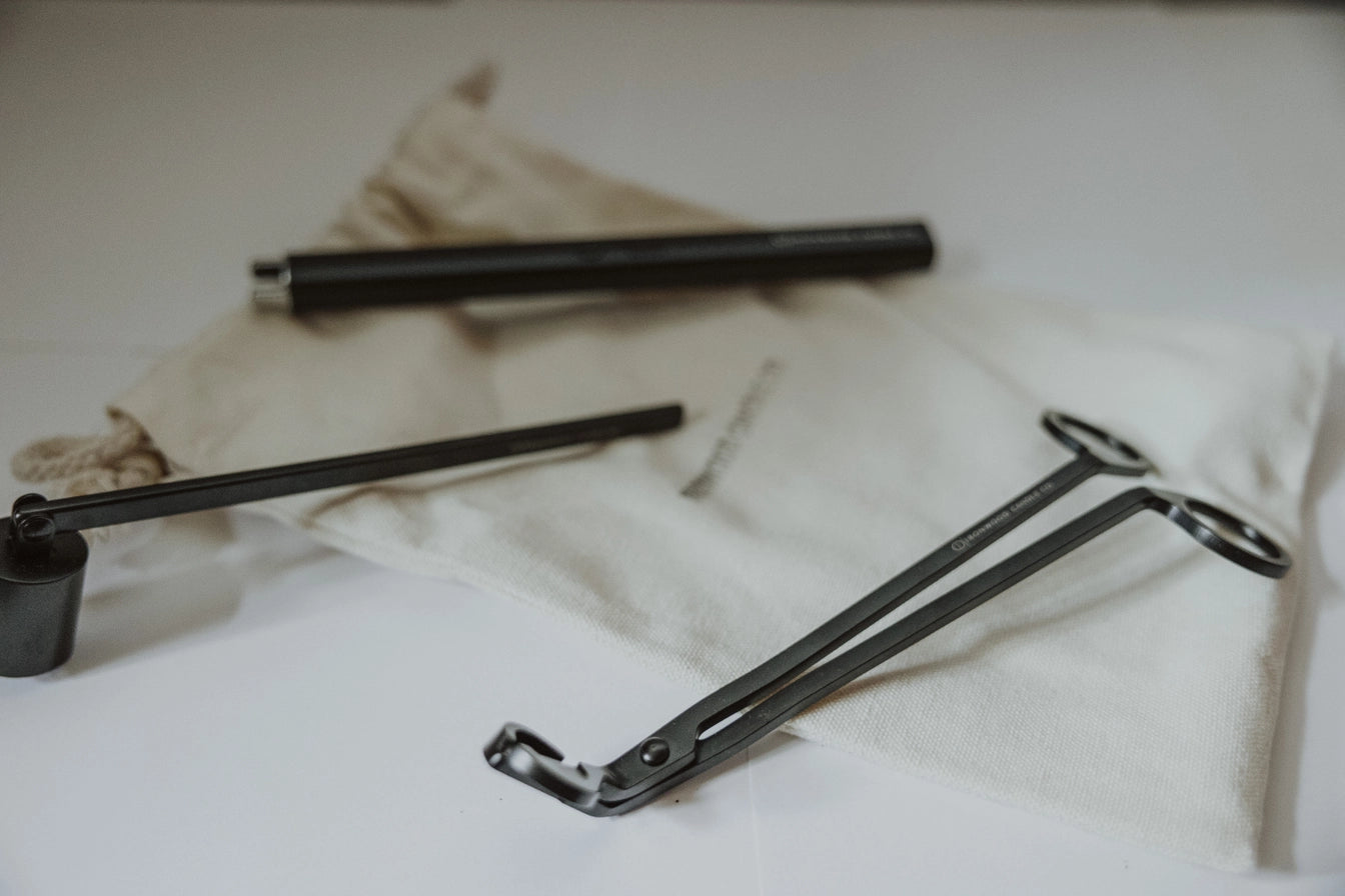 Trimmer, Snuffer, + Lighter Set