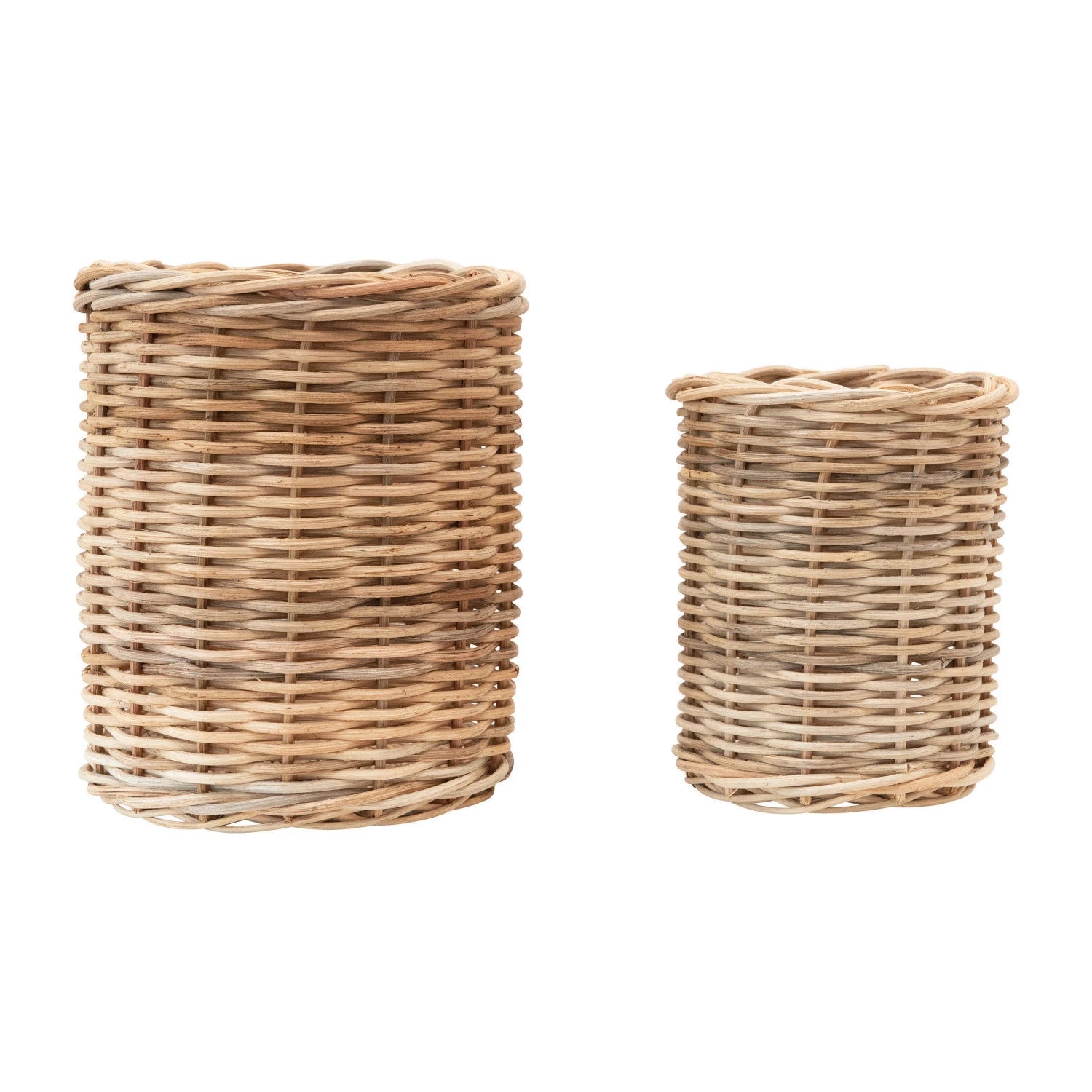Handwoven Wicker Basket - 2 Sizes