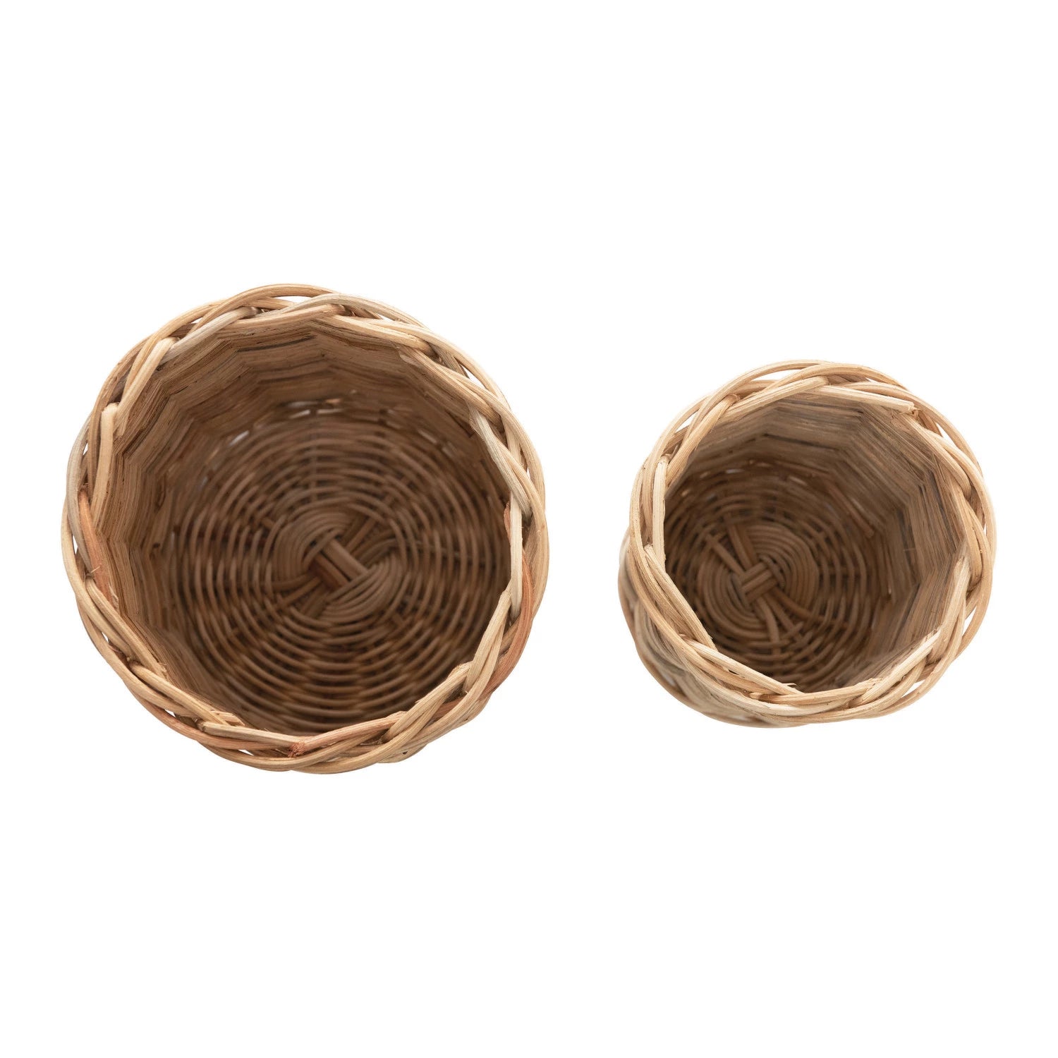 Handwoven Wicker Basket - 2 Sizes