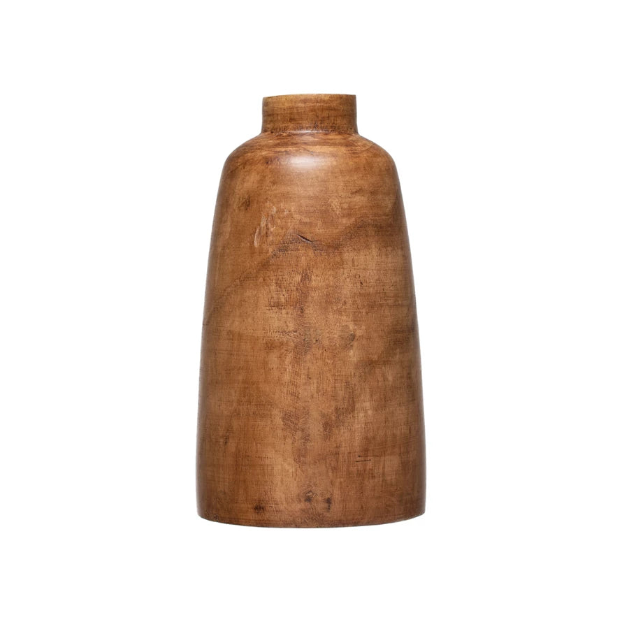 Walnut Finished Paulownia Vase