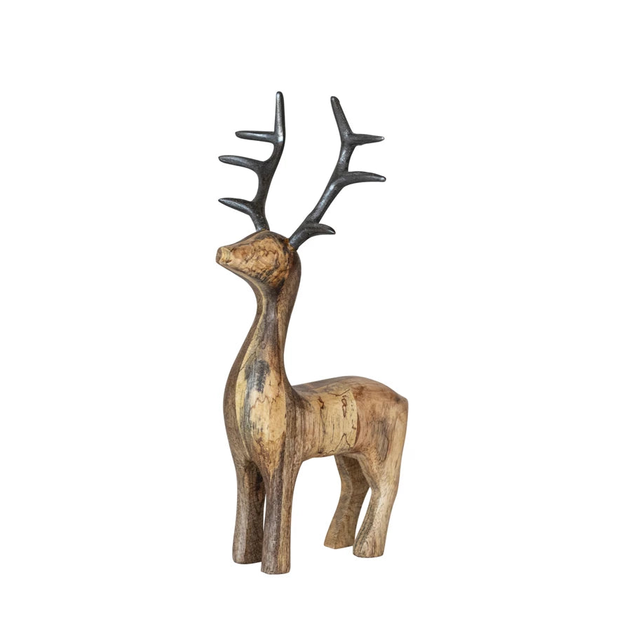 Standing Wooden Reindeer