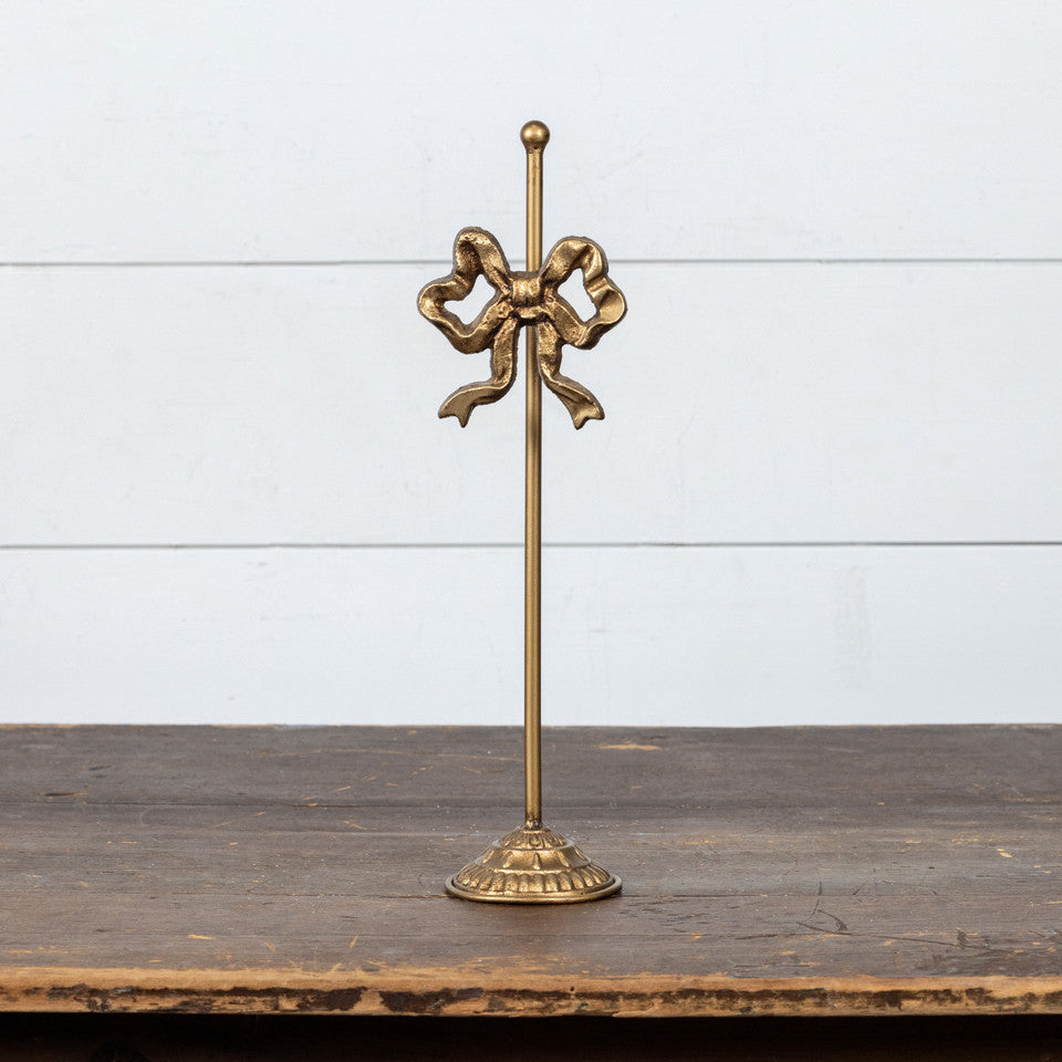 Gold Bow Wreath Stand - 2 Sizes