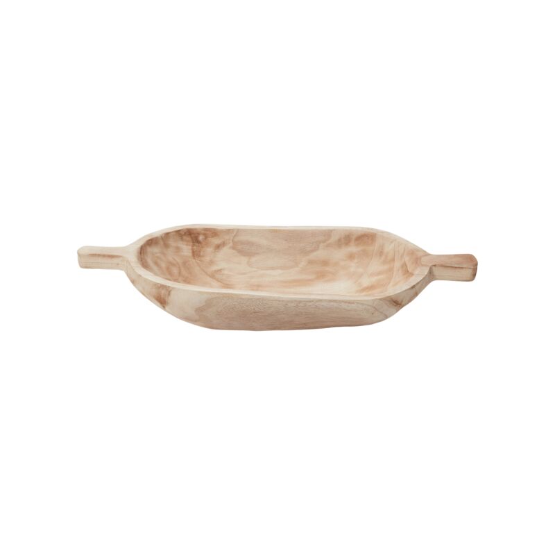 Oval Wooden Tray with Handles - 2 Sizes